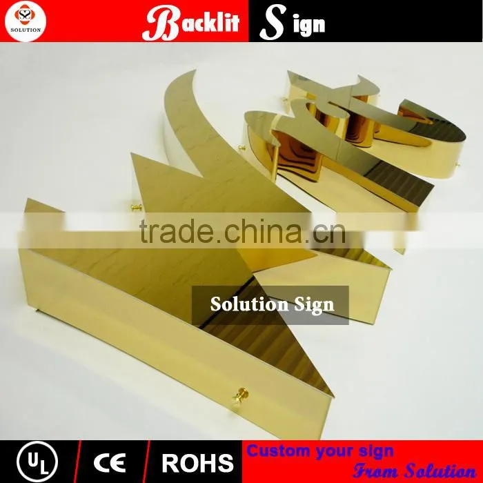 high quality 3D gold letter