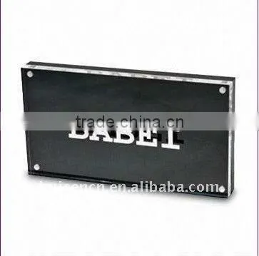 Transparent Acrylic logo block for craft