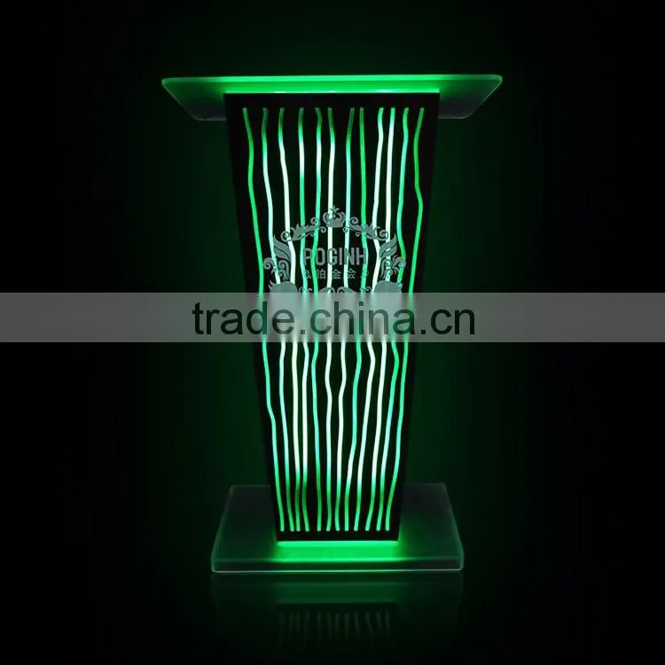 gleen color cheap dj light with LED lights, bar table for bar, Bar Club Furniture blue light