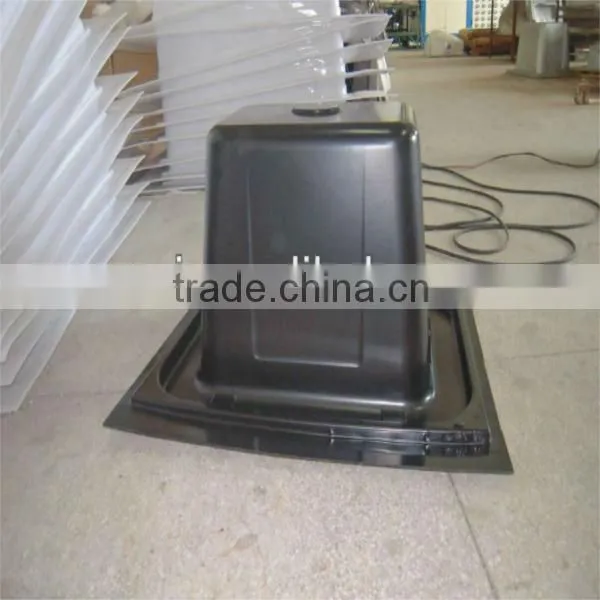 Custom white hips plastic food container