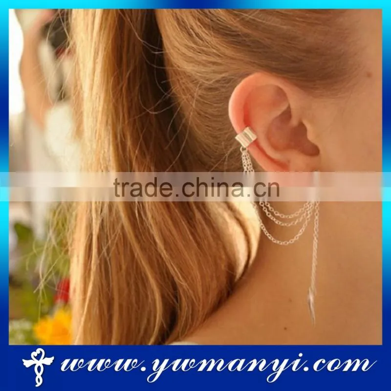 Latest new design earring/ hot sell simple gold earring