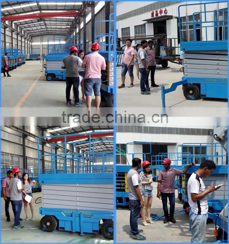material lifting platform/cleaning lift platform / aluminum cleaning lift platform adjustable