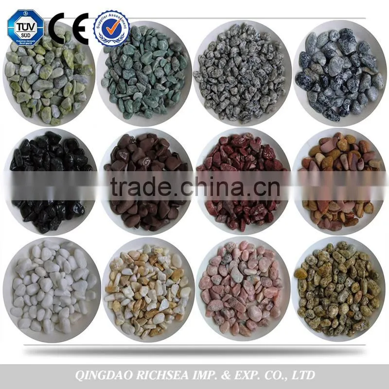 Natural Black basalt pebble stone