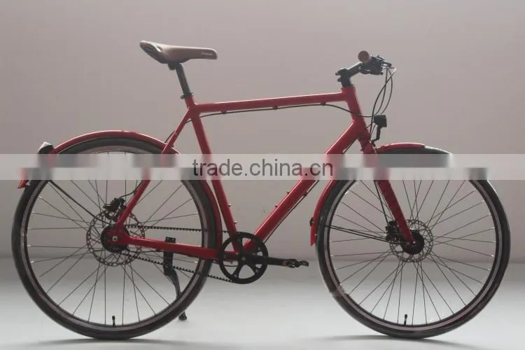 2015 Newest Style Red High Quality 700C Belt Drive Bike