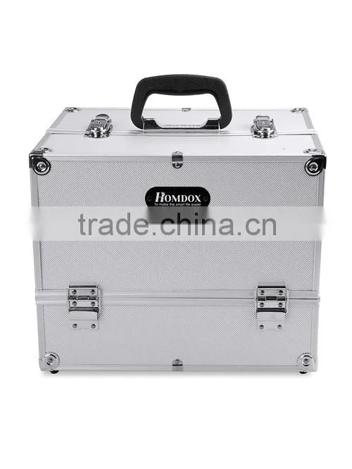 Homdox Home Cosmetic Organizer Case Jewelry Box Lockable Makeup Box OS004506
