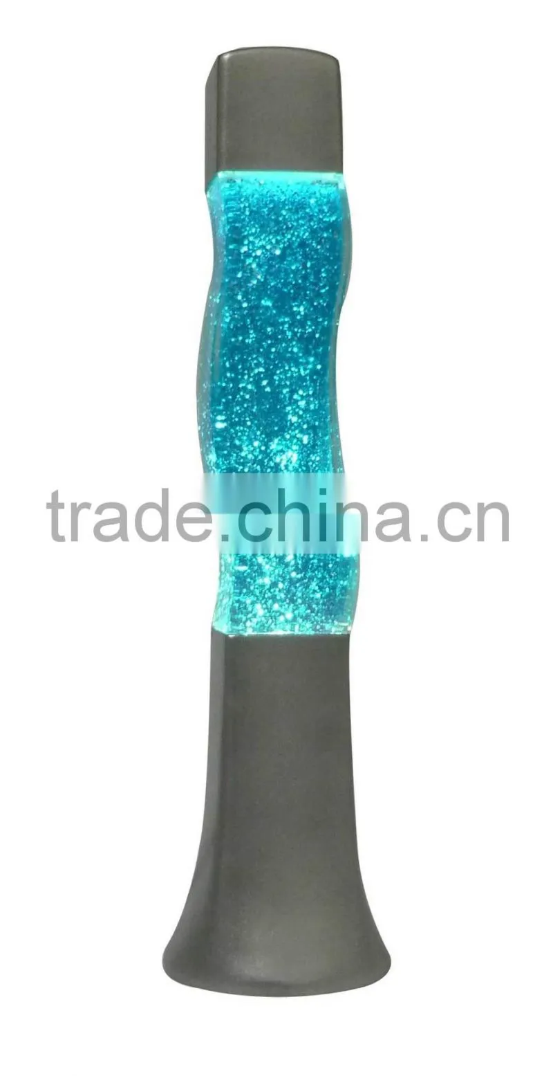 2016 Novelty 16 inch S Shaped House Decoration Energy Saving Floor Standing Lava Lamp Light