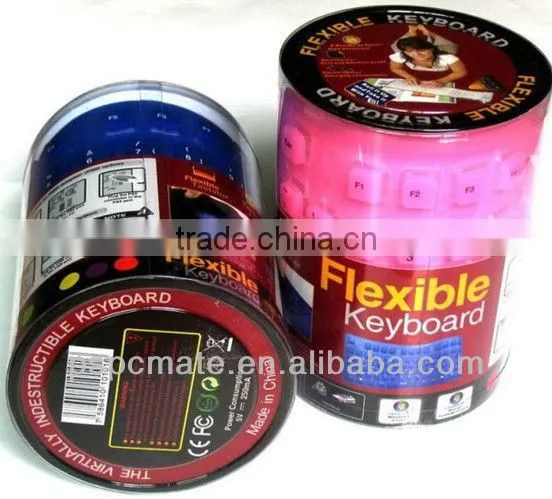 USB Flexible Silent Silicone Soft Folding Keyboard