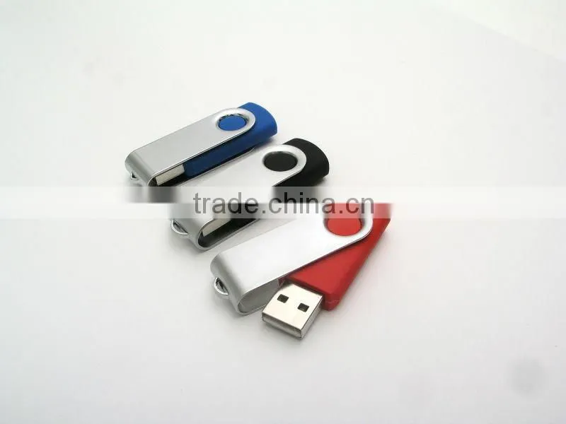swivel usb flash drive with keychain