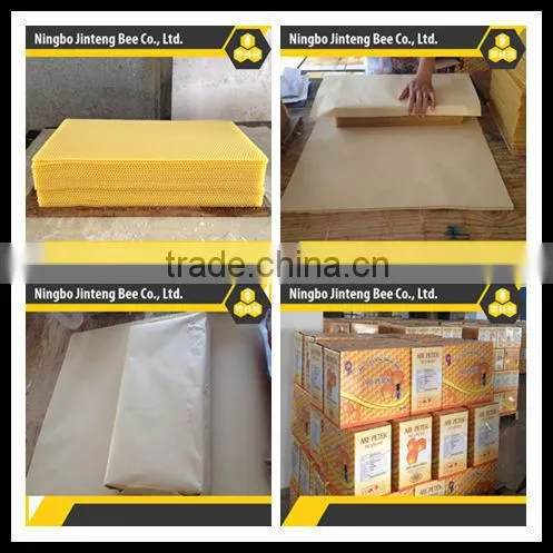 yellow beeswax foundation sheet for candle
