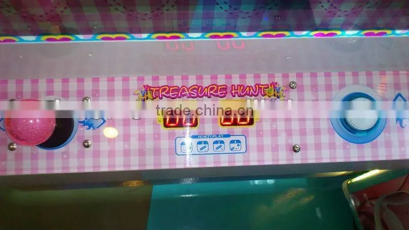Treasure hunt coin operated toy crane claw game machine