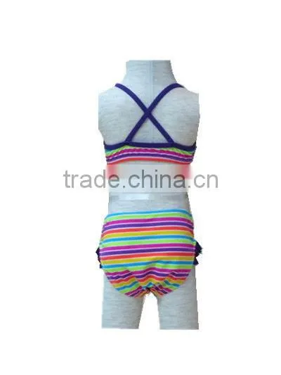 girls lovely print lycra one piece swimsuit