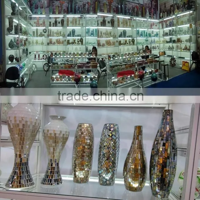 Garden mosaic open glass ball pendant lights