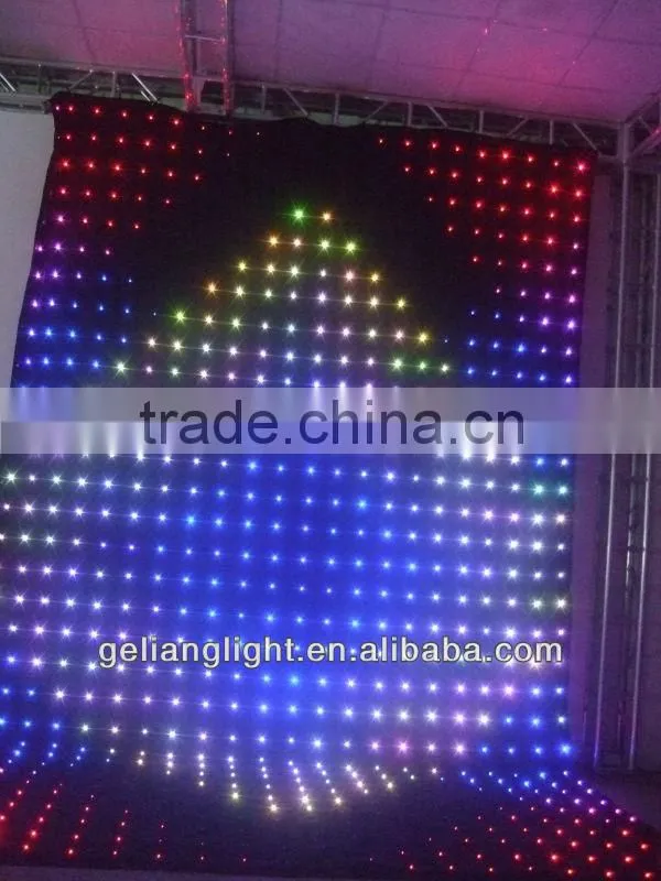 High Quality fireproof curtain / Flexible soft led decoration curtain