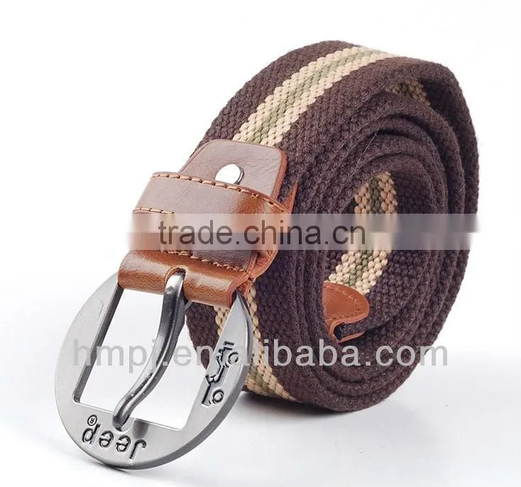 high quality 100% cotton canvas military belt with multicolor for wholesale