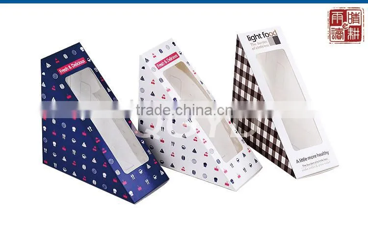 manufacturer custom food garde sandwich paper box