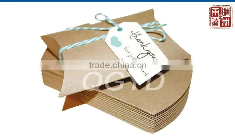 manufacturer fashion design custom kraft pillow box