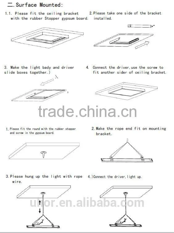double side luminous led panel light warm white panel light Ultra thin panels