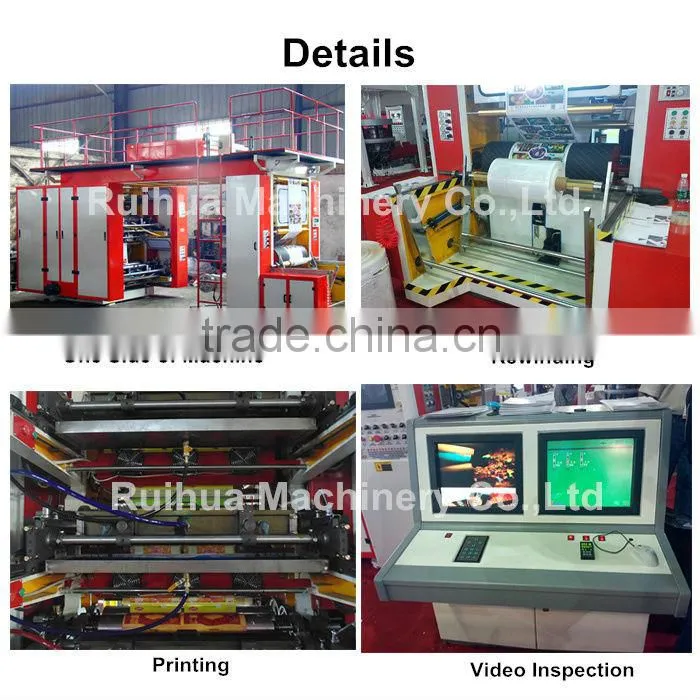 High Speed 6 Colors Flexographic Printing Machine