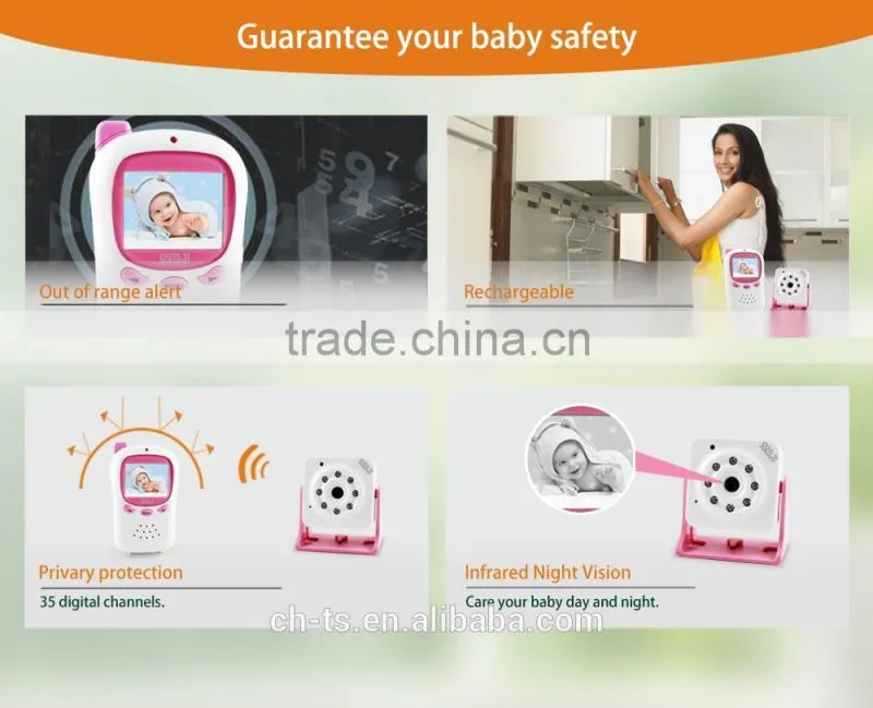 2.4" lcd Wireless Video Baby Monitor ,Cheap Baby Camera