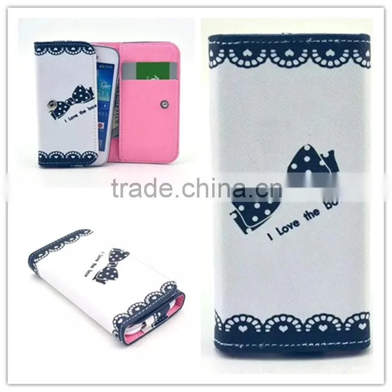 OEM Beautiful Pattern PU Leather Case Cover,Customized Flip Case For Iphone 7