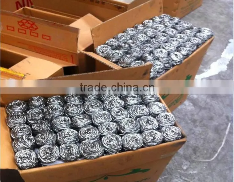 dish washing spiral scrubber making machine