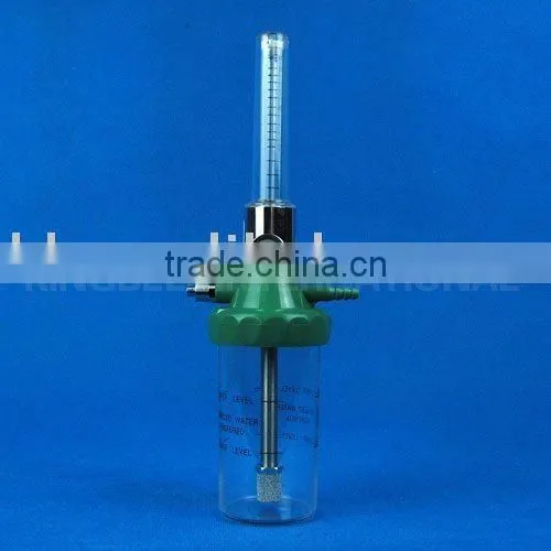 medical oxygen flow meter with humidifier