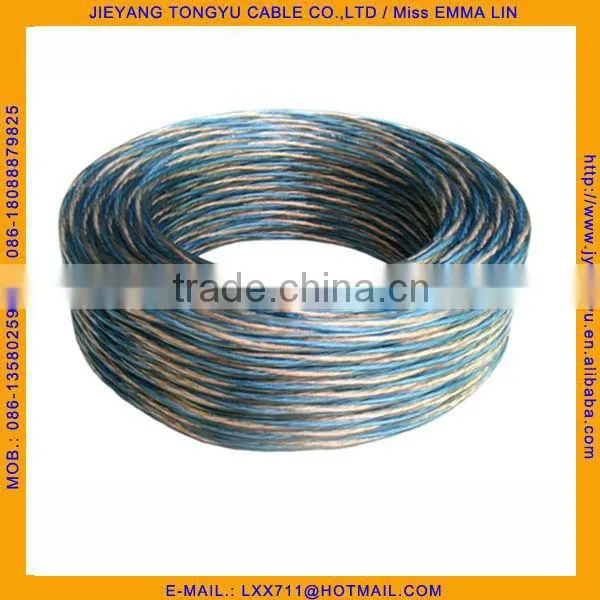 Transparent Twined Speaker Wire Clear Twist Wire