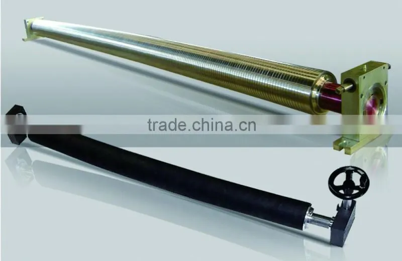 Adjustable curved roller used for high speed paper machine