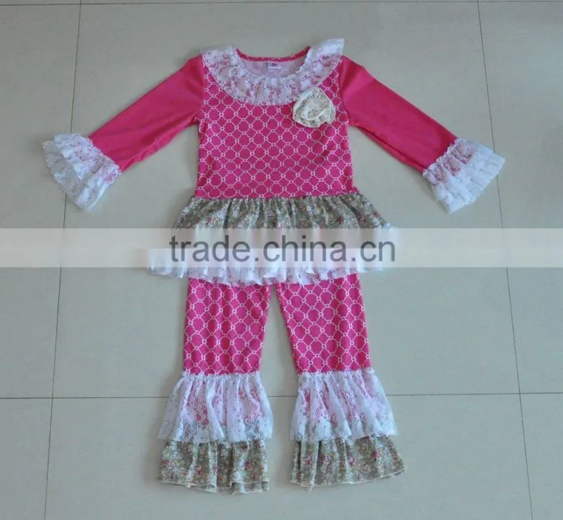 Unique design kids party latin dancing backless lace tutu girl boutique dress