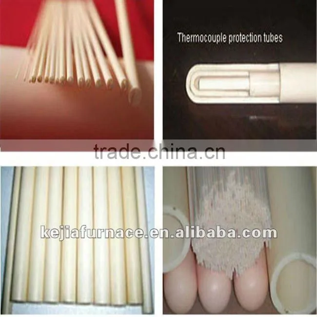 High purity 99-99.7% alumina ceramics pipe and tube with holes