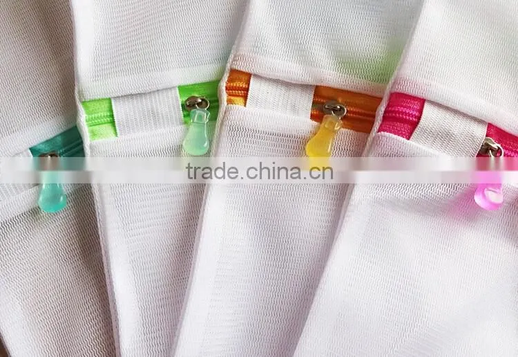 YIWU RODA 100%polyester crystal zipper head fine mesh washing bag