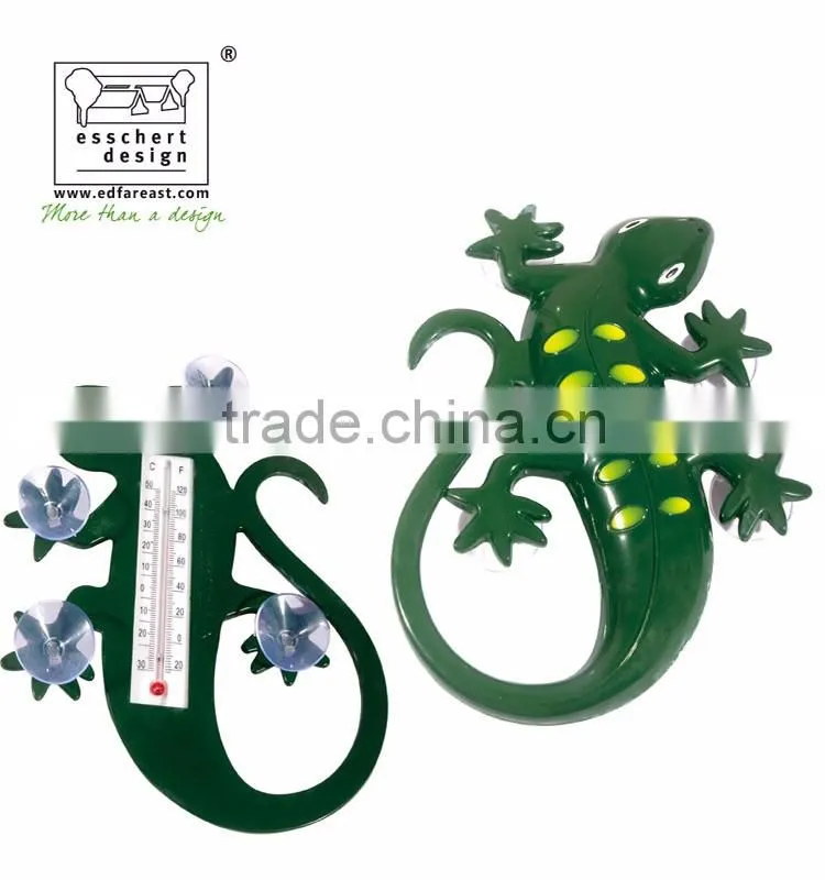 Different shape garden window thermometer for testing temperature