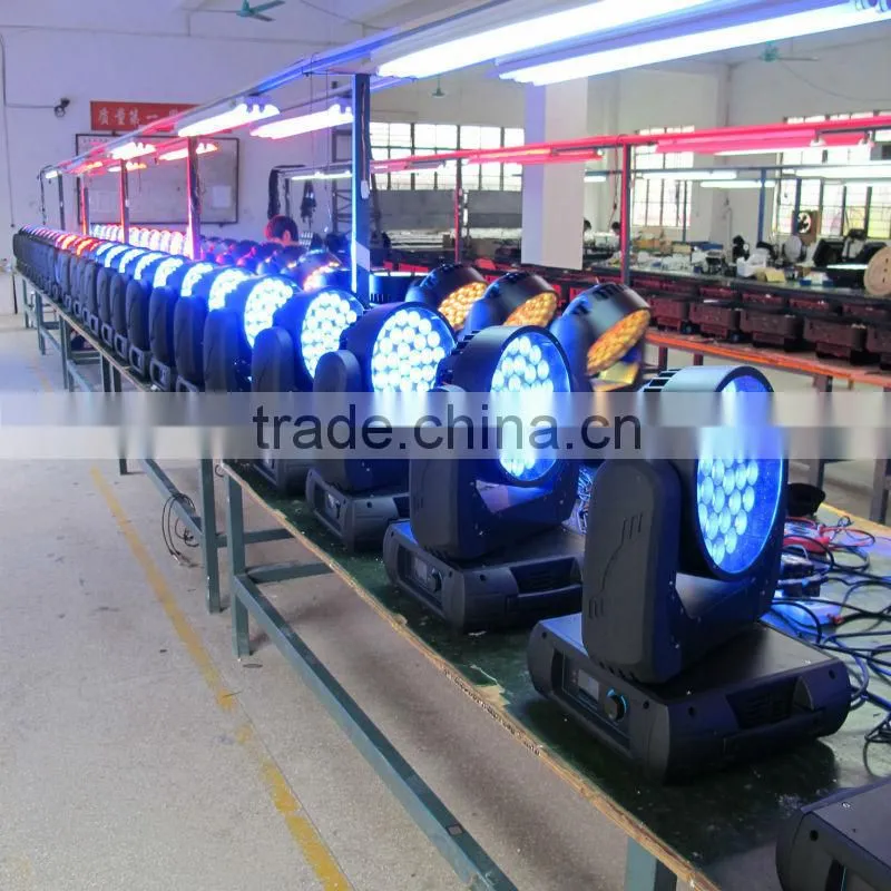 big stage decoration 37x15w RGBWA5in1 led zoom moving wash light
