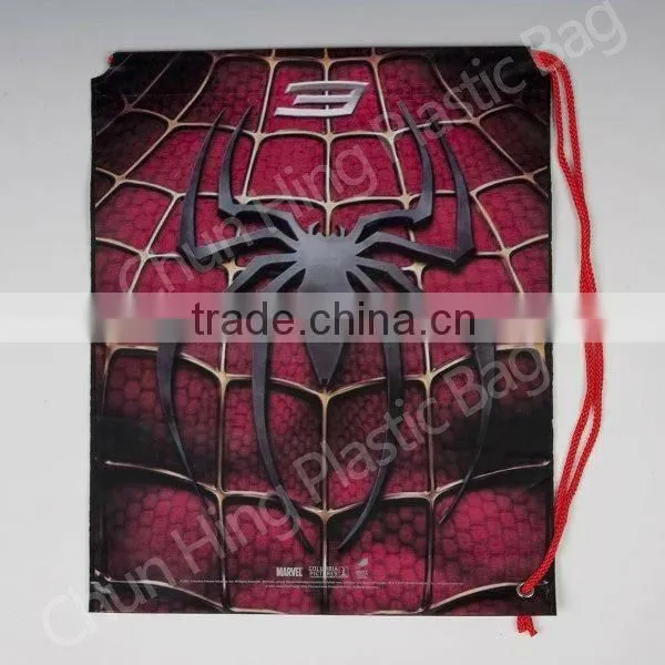 Drawstring plastic gift bag