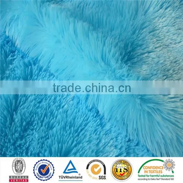 2015 Made in china 100 polyester PV long plush fur fabric for toy