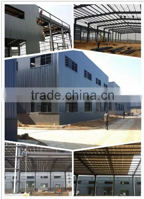 Light Type and Q345,Q235 Grade steel structure workshop