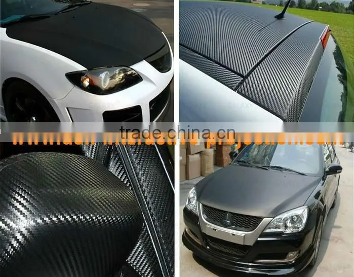 Best price great promotion black 3D carbon fiber vinyl film