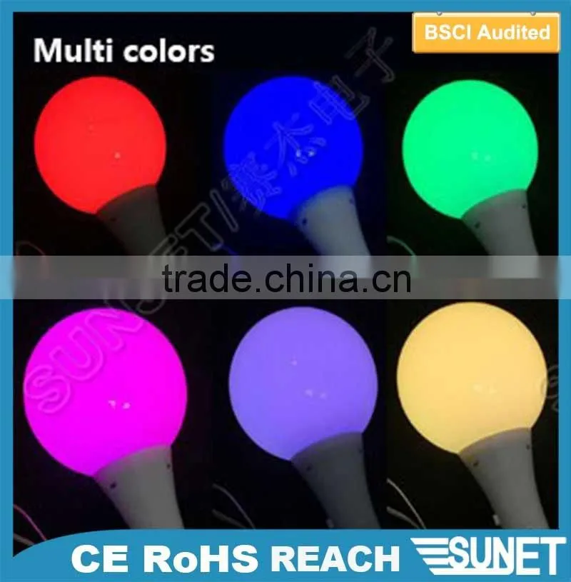2016 new products plastic multi-colored led crystal magic ball light