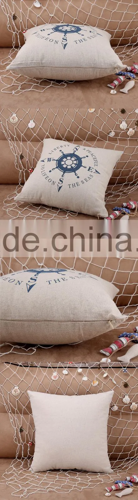 Gifts Items Mediterranean Style Printing Cushion Cover Pillow