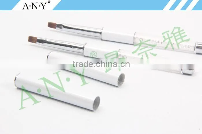 ANY Nail Art UV Gel Nails Building Crystal Pure Kolinsky Nail Art Brush Flat Gel Art