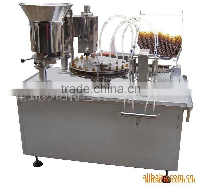 10ml straight bottle filling,capping and sealing machine
