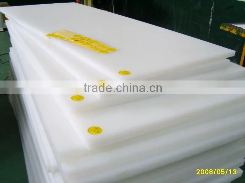Large rectangular LDPE plastic cutting board