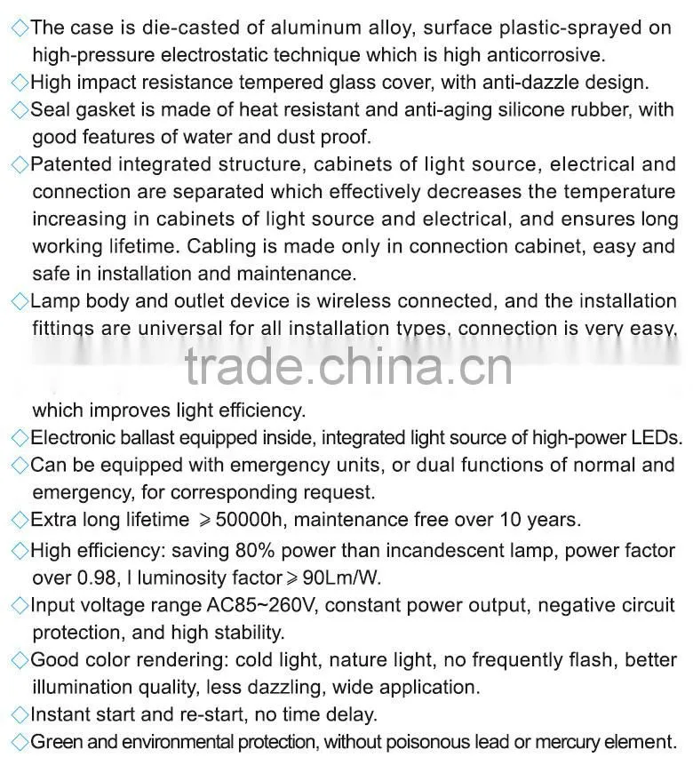 Energy saving explosion proof led factory lighting