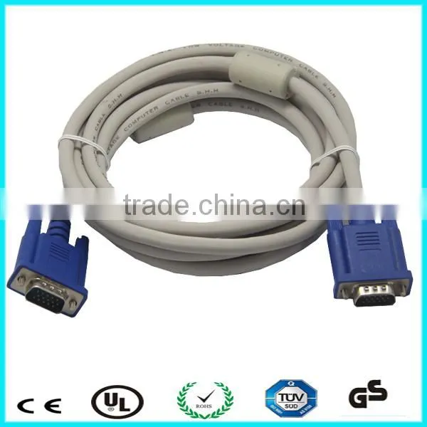 12ft right angle HD 15 pin vga to straight vga cable for camera