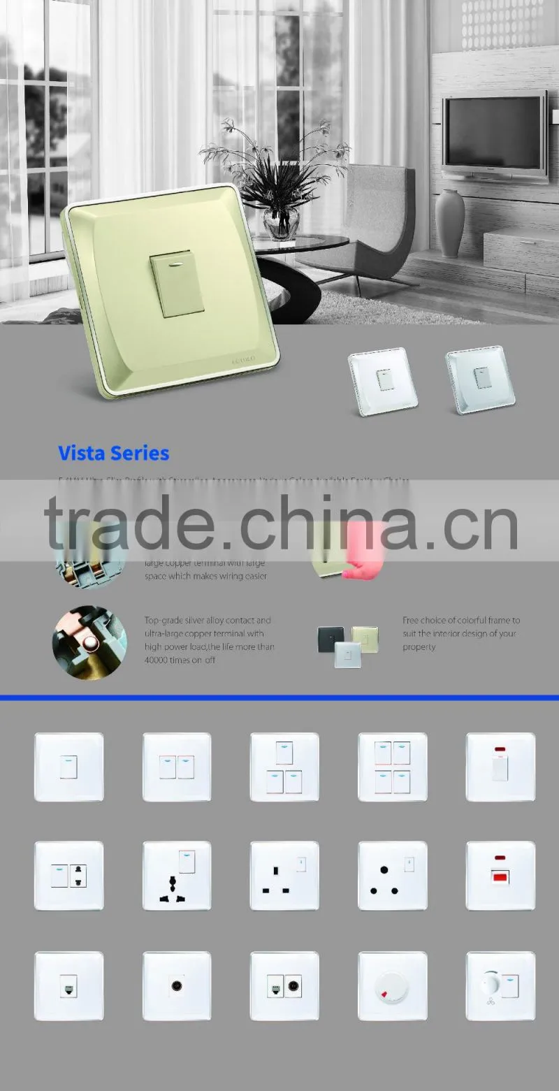 Newest design Vista series ac socket