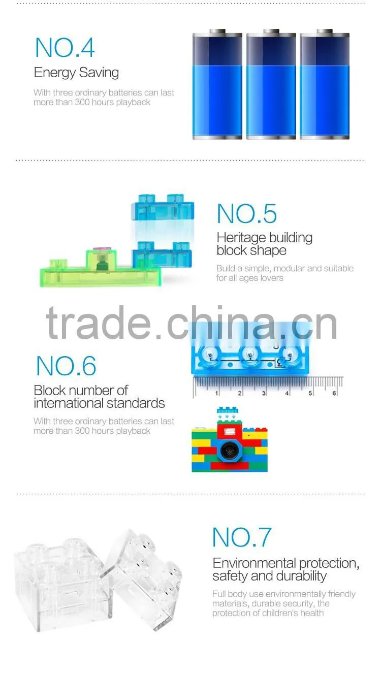 44PCS 120 projects kids plastic electronic building blocks