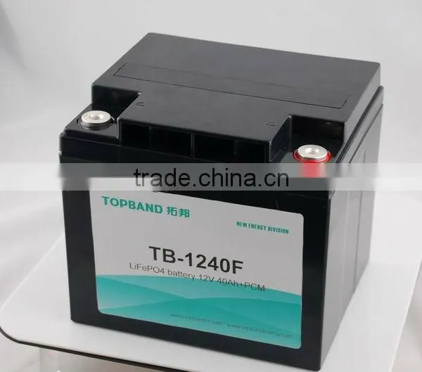 12V 40Ah lithium battery for lamping,solar pannel,ups application.