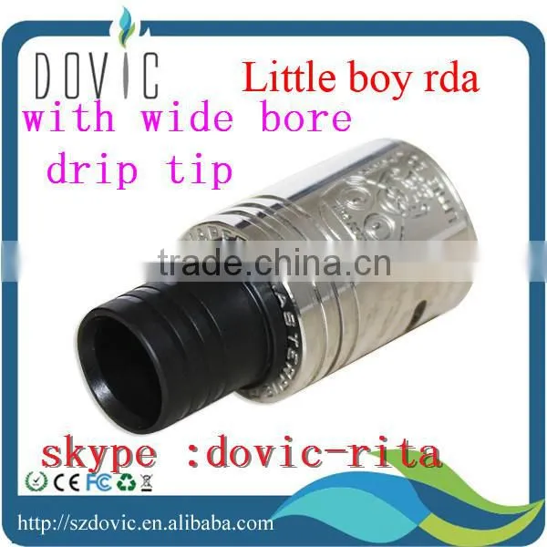 New arrival dark horse rda with 2 drip tips wholesale dark horse rda clone