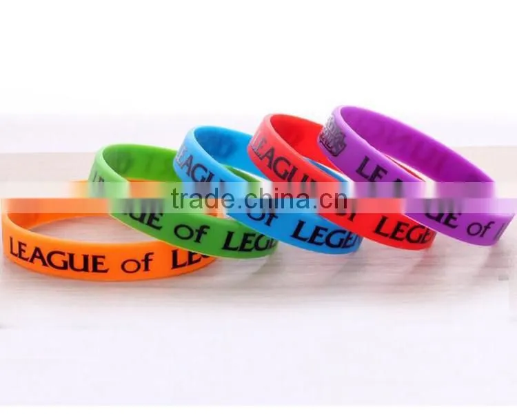 OEM standard bulk cheap silicone wristband/ silicone bracelet