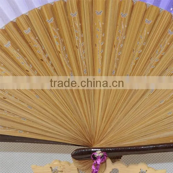 Japanese style boutique folding silk bamboo fan